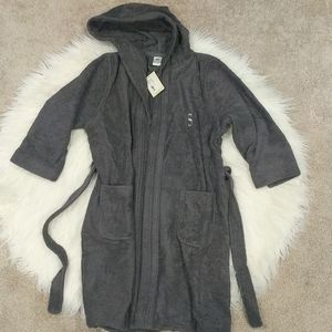 Brand New Engraved Grey Kids Towel Bath Robe